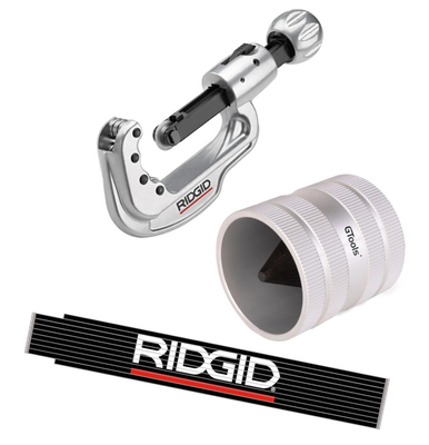 Obcinak inox 65S 6-65mm + Gratownik 12-54mm + Miarka Ridgid