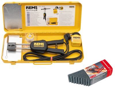 Zestaw do lutowania miękkiego miedzi Rems Hot Dog 2 163020 + Włókniny Rothenberger Rovlies