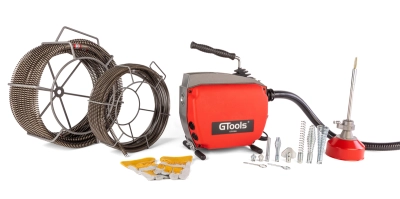 Przepychacz do rur kanalizacji  G-TOOLS 150A 16mm/22mm z adapterem 8mm