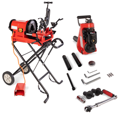 SUPER PROMO Gwintownica / gwinciarka do rur 3 '' Gtools GTronic 3 na wózku  + Rowkarka COMBO 1-6" za 1zł