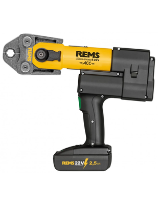 REMS Akku-Press 22 V ACC akumulatorowa prasa promieniowa zaciskarka do rur pex, cu , inox