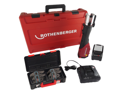 Rothenberger ROMAX 4000 do klimatyzacji Zaciskarka do rur w walizce Rocase / 18 V 4.0 Ah