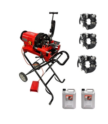 Gwinciarka gwintownica do rur 3" GTools GTronic 3 trzy głowice