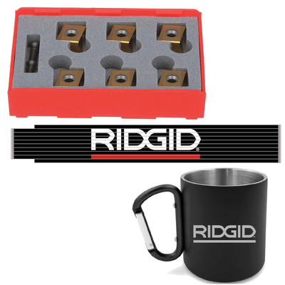 Ostrza do ukosowarki RIDGID B-500 / ZESTAW + Kubek i Miarka