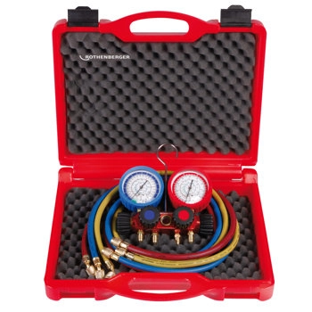 Zestaw zaworów blokowych 4-drogowych z wężami PLUS 1706.02 ROTHENBERGER