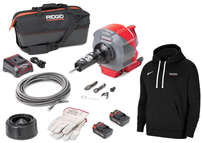 Przepychacz do kanalizacji bezprzewodowy SinkSnake™ RIDGID K-46 2 akumulatory 2,5Ah + Bluza