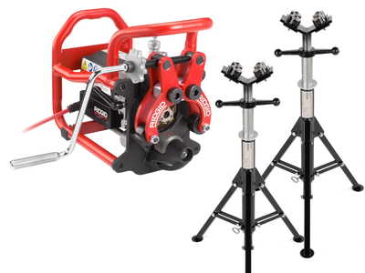 Przenośna Ukosowarka fazowarka do rur B-500 30° RIDGID + 2 podpórki