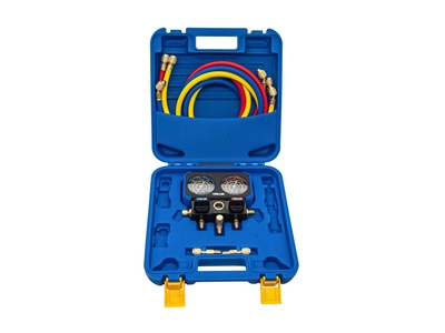 Zestaw podwójnych manometrów analogowych VALUE VRM2-B-0801