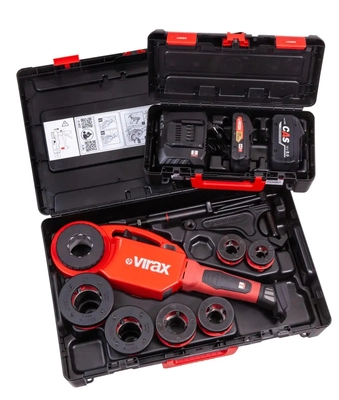 Phenix IV 18V CAS + imadło + głowice BSPT R 1 + adapter + akumulator i ładowarka VIRAX 137580
